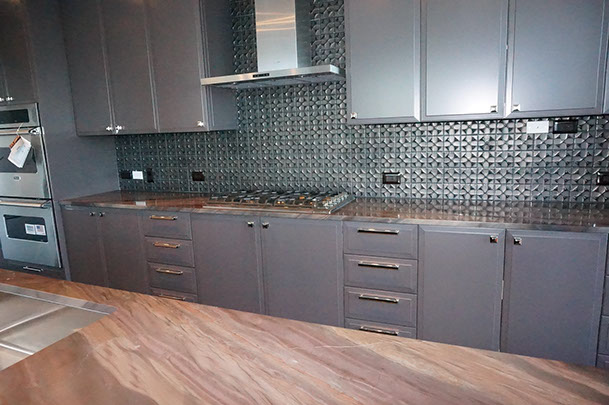 inset cabinet kitchen clean modern white beach